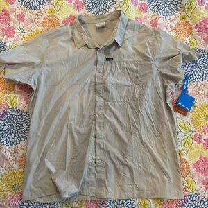 NWT xxl Columbia men’s short sleeve Sage peak woven shirt